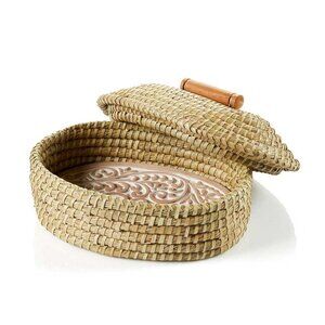 Lidded Double Vine Breadwarmer. Perfet for Gift!